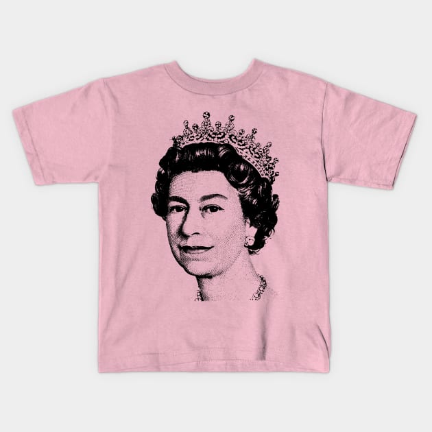 Queen Elizabeth T Shirt RIP - Queen of England Memoriam Kids T-Shirt by PUFFYP